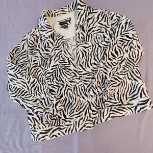 Saint Tropez West Linen Top  Size: 1X (0084)